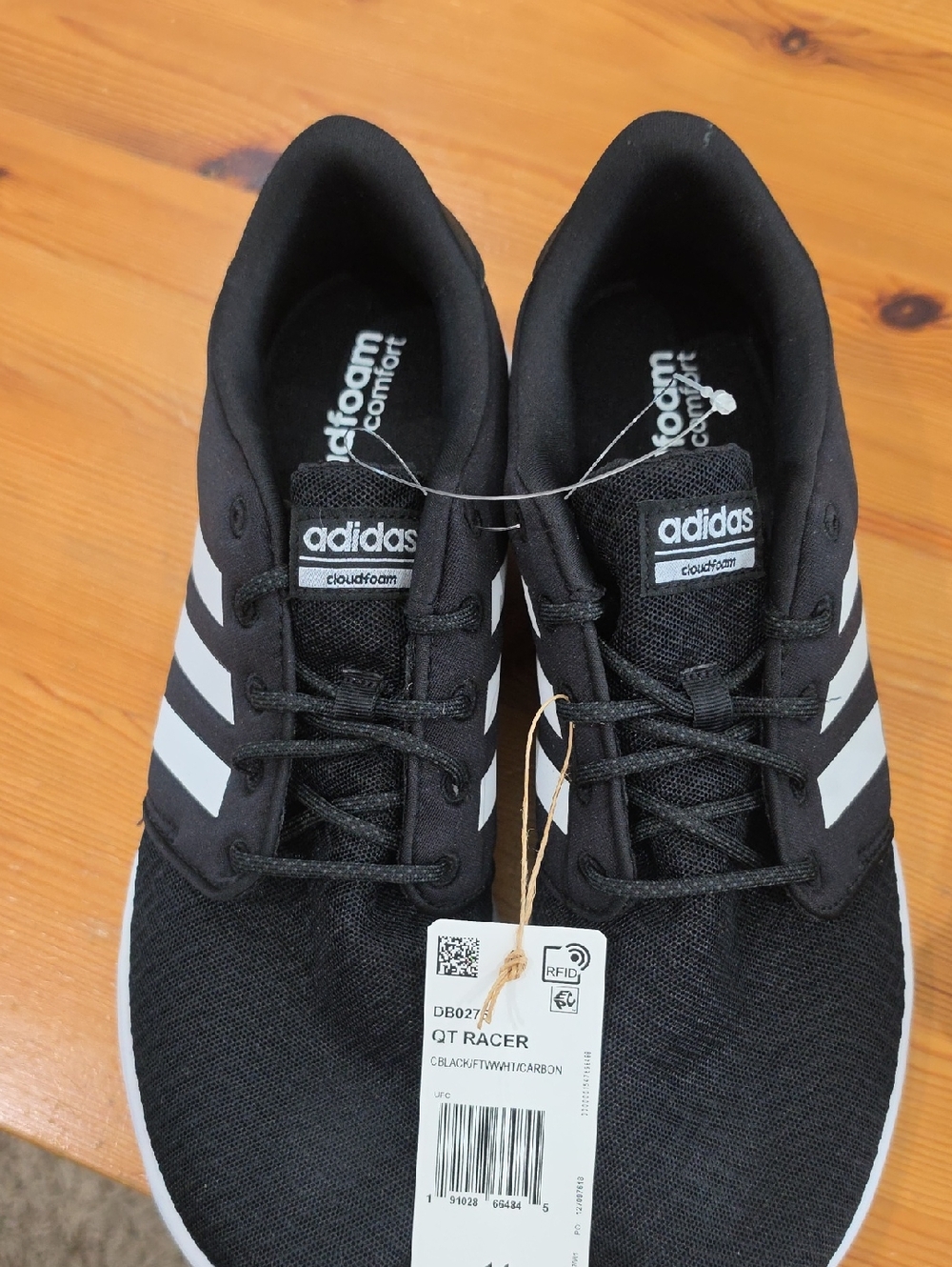 adidas Black & White QT Racer Sneakers